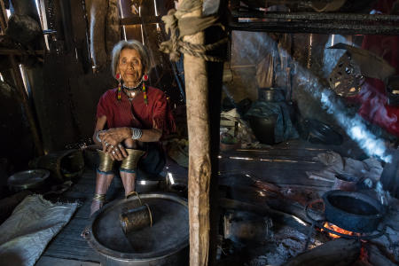 Elder woman, Htay Ko village, Kayaw tribe