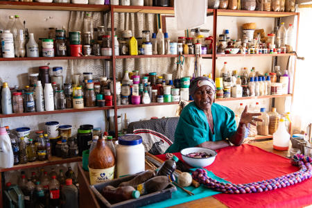 Sangoma, Lobamba village, Eswatini