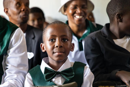 Sunday service at the Zion Apostolic Independent Church, Manguze
