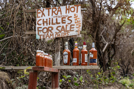 Roadside stand near  Makhawulani Lake