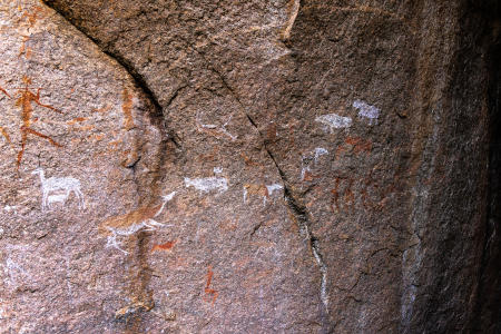 San bushman painting, Eswatini